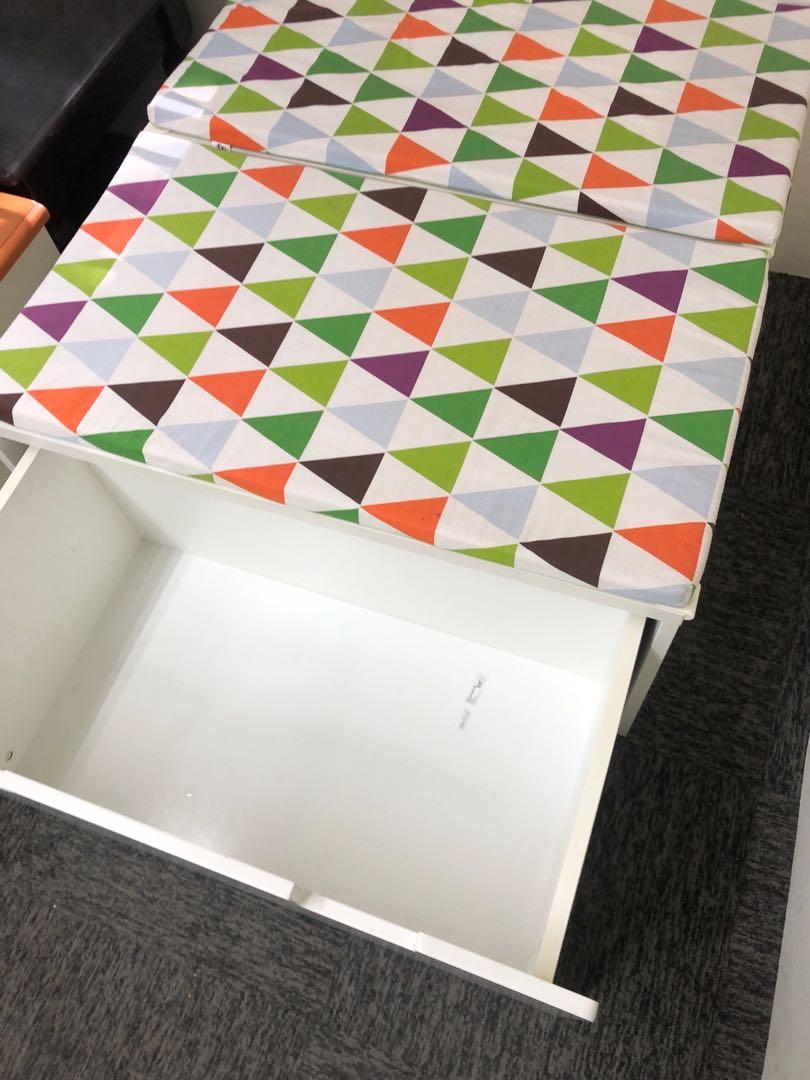 Ikea STUVA bench drawer WITH cushion padding, Furniture & Home Living, Furniture, Shelves