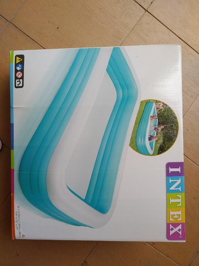 Intex Inflatable Pool 3m x 1.83m x 56cm, Furniture & Home Living ...