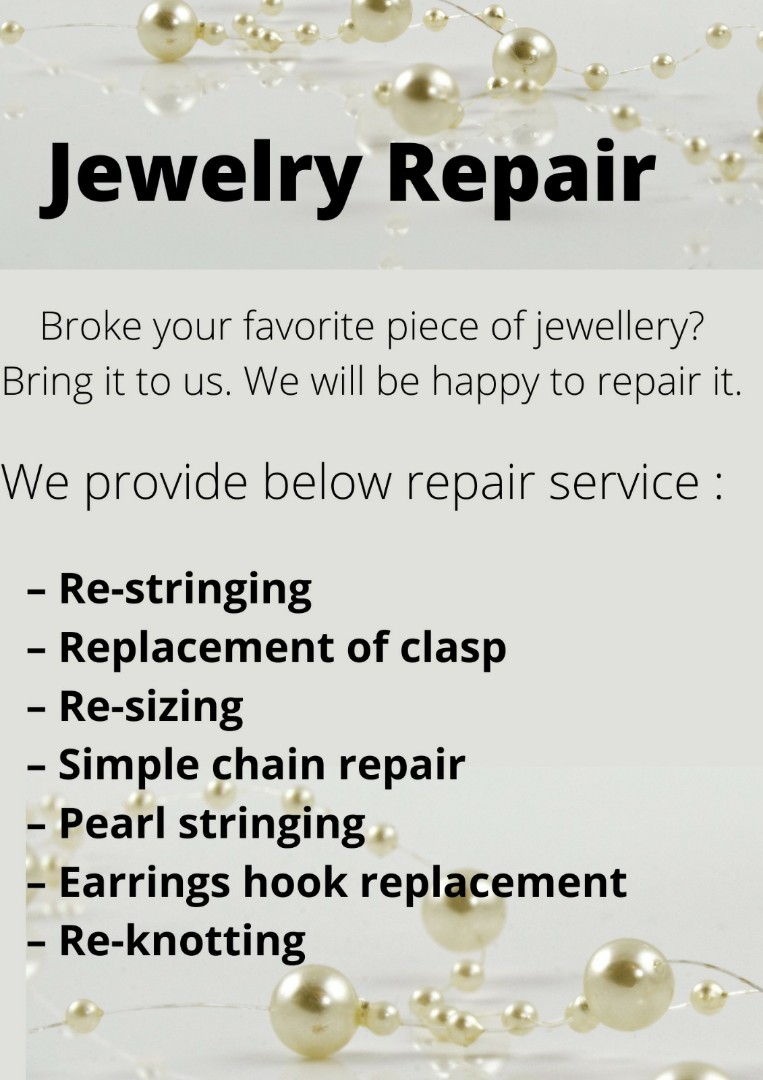 Jewellery /Jewelry repair and Redesigning of jewelry