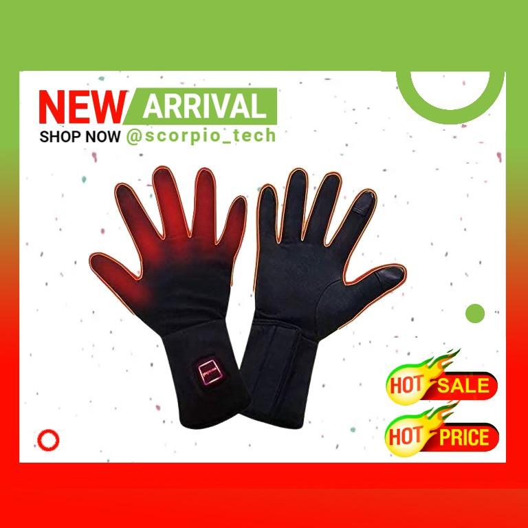 LPCRILLY Rechargeable Electric Heated Gloves Heated Gloves for Arthritis Hands,Ultrathin Hand Warmer Gloves Screen Touchable