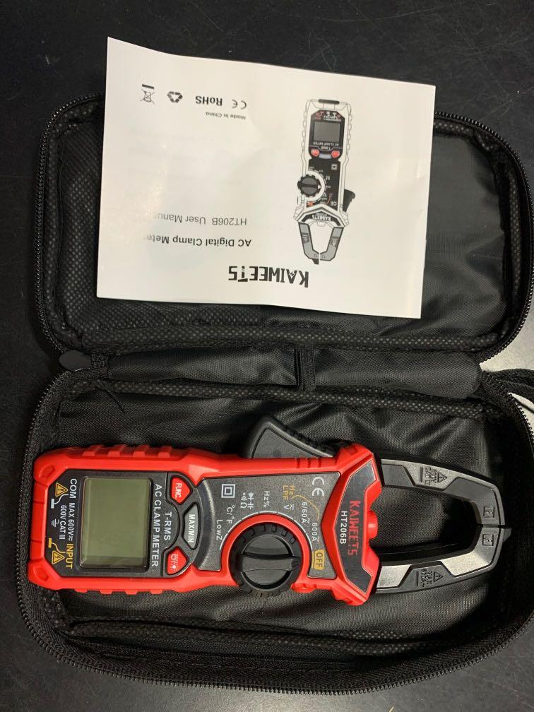 KAIWEETS HT206B Digital Clamp Meter TRMS 6000 Counts, Multimeter