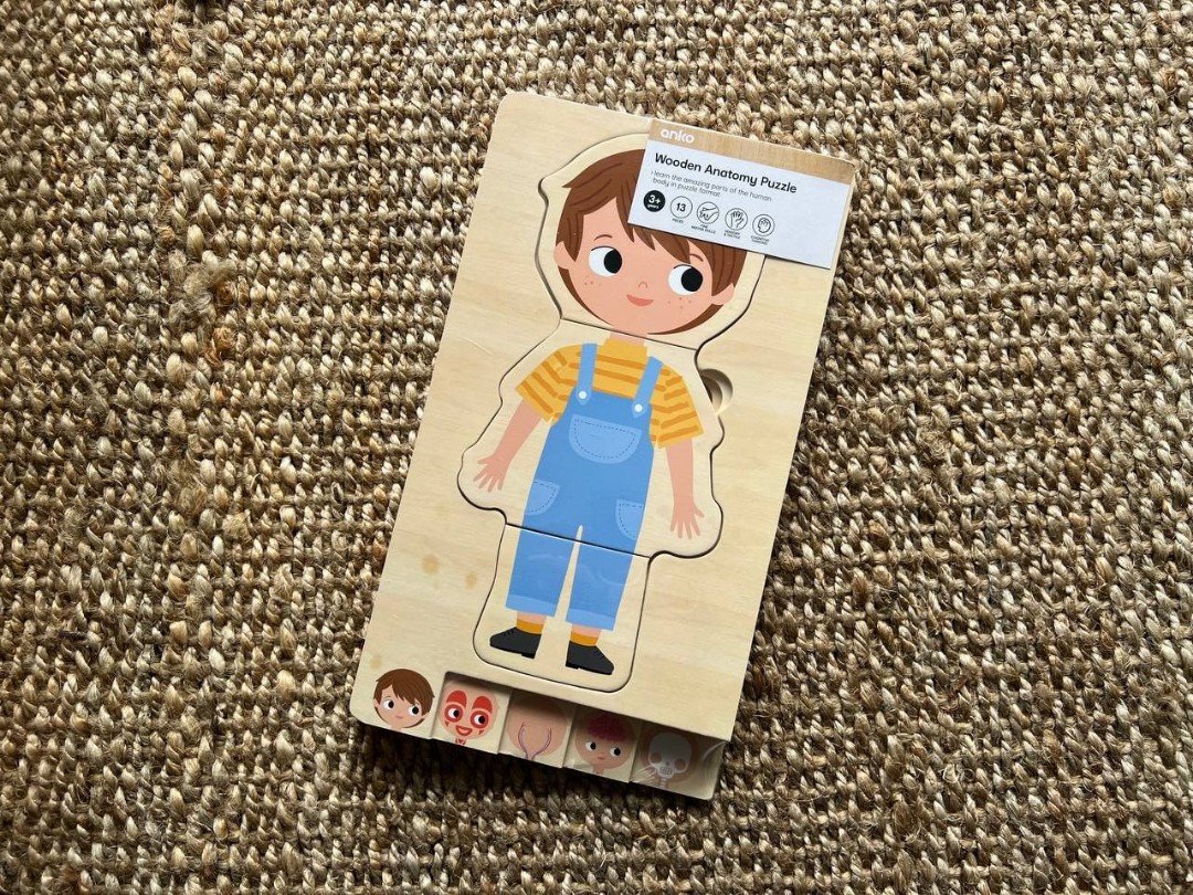 Wooden anatomy puzzle, Hobbies & Toys, Toys & Games on Carousell