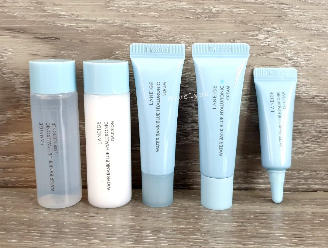 Laneige Water Bank Blue Hyaluronic trial kit (Combination to ...