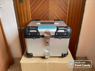 LATEST 2022 “SPECIAL EDITION” 42L AA GRADE PREMIUM ANODIZED SLIVER ALUMINIUM TOP BOX—(FREE BASIC INSTALLATION)