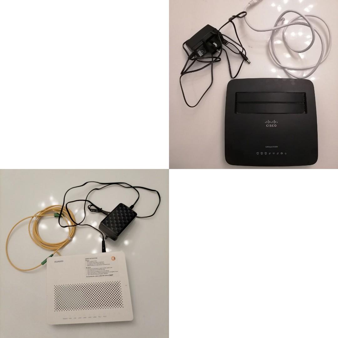 Linksys X1000 Router / Huawei Optical Network Terminal, Computers