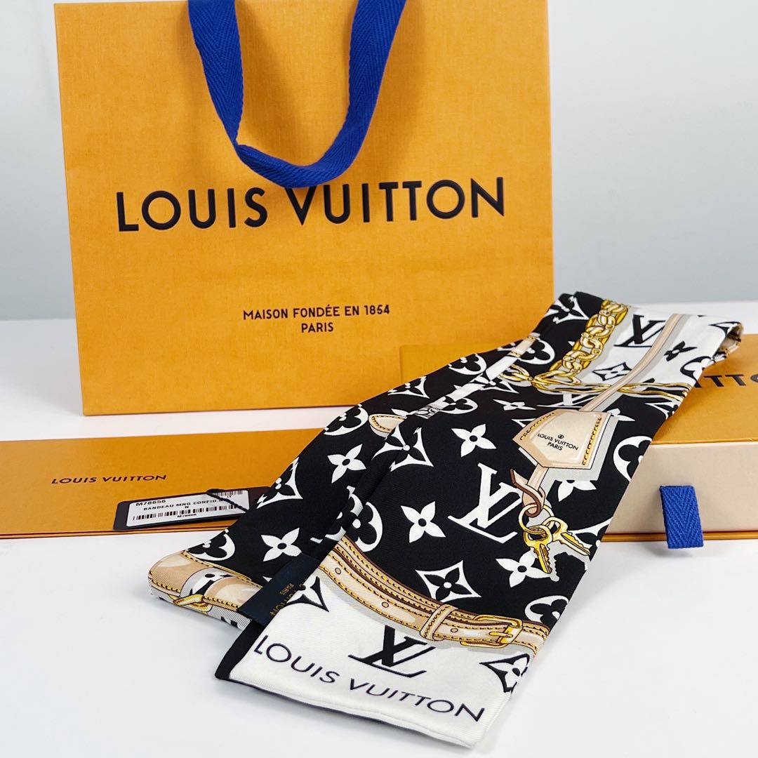 LOUIS VUITTON LV Pink MONOGRAM CONFIDENTIAL BANDEAU Scarf Twilly Neo Noe,  Luxury, Accessories on Carousell