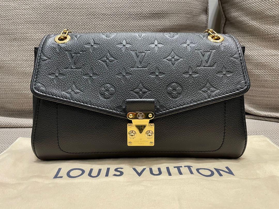 Louis Vuitton Saint Germain PM M48931 Empreinte Noir Black Chain w/Storage  Bag