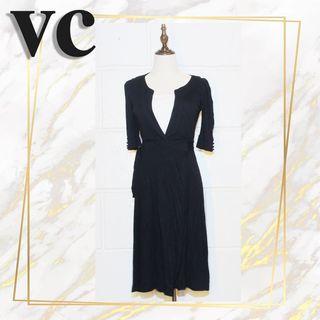 Mango Black Wrap Dress