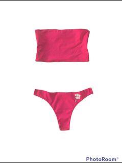 Mango hot pink two piece swimsuit
