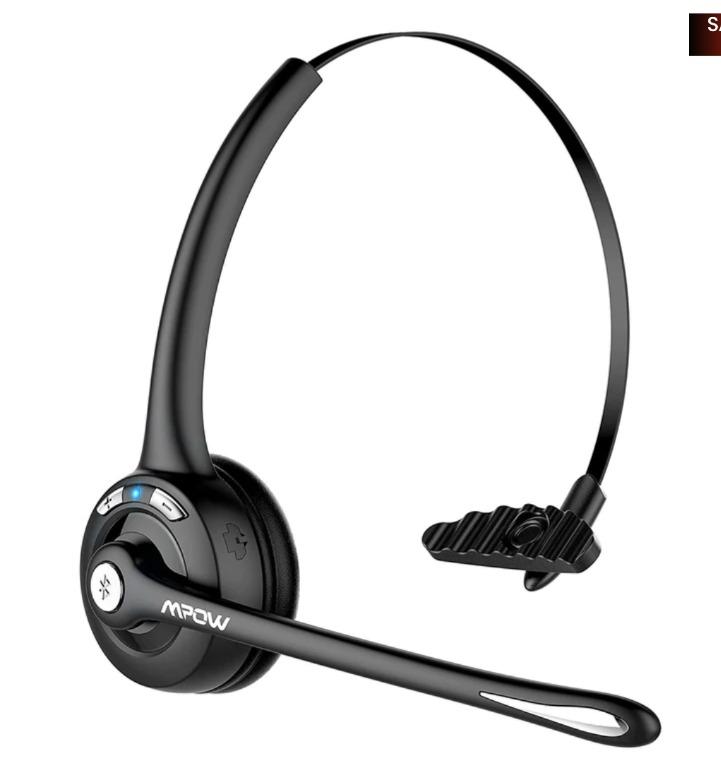 Mpow BH453A Pro Bluetooth Trucker Headset with Microphone (Category: Headphones & Headsets) located in Marikina City. Submitted by skowshop (Listing ID 1152731756, Image 1). Description: Mpow V5.0 Truck Driver Bluetooth Headset with Microphone, Wireless Cell Phone Headset Noise Cancelling Mic, Handsfree Over The Head On Ear Earpiece for Trucker, Office, Call Center, Skype BLUETOOTH 5.0 & WIRELESS FREEDOM -- With Bluetooth 5.0 technology, ensure F