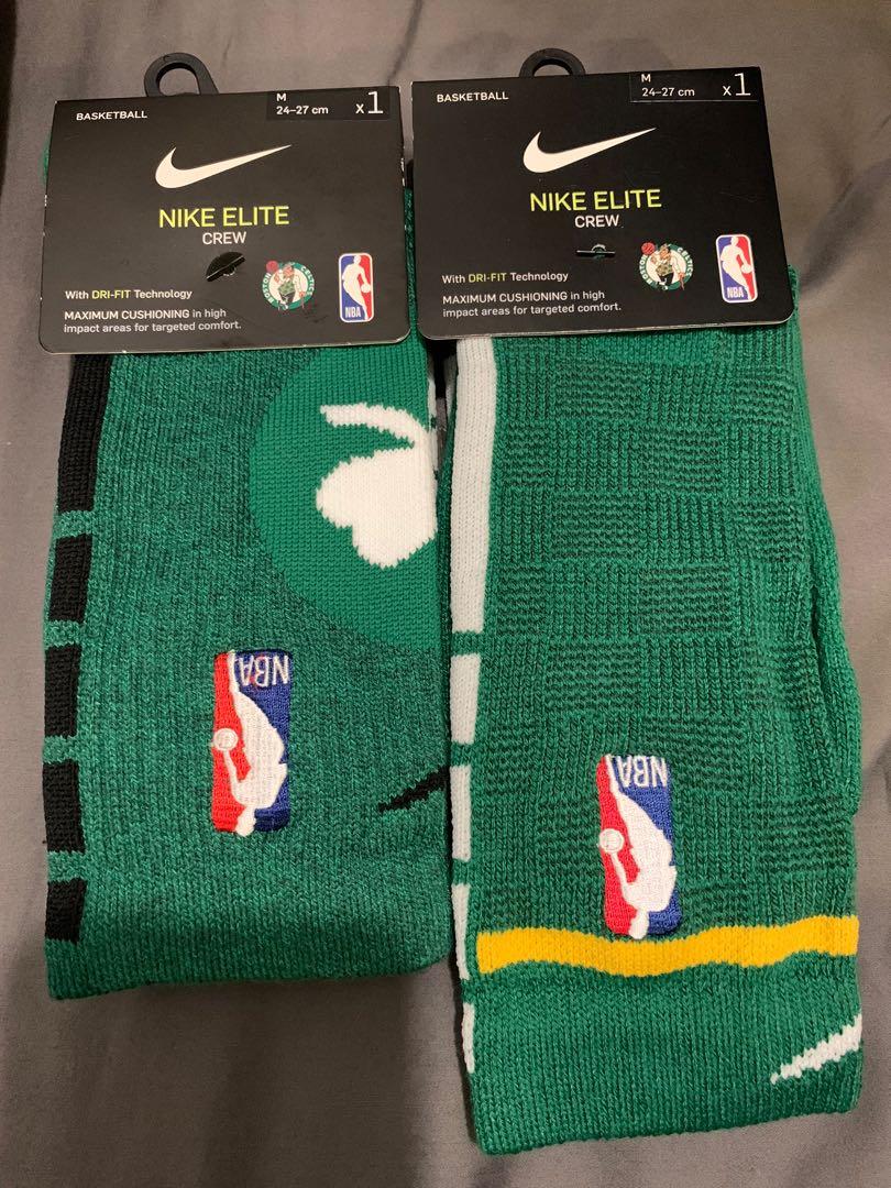 NIKE ELITE CREW SOCKS NBA BOSTON CELTICS BASKETBALL