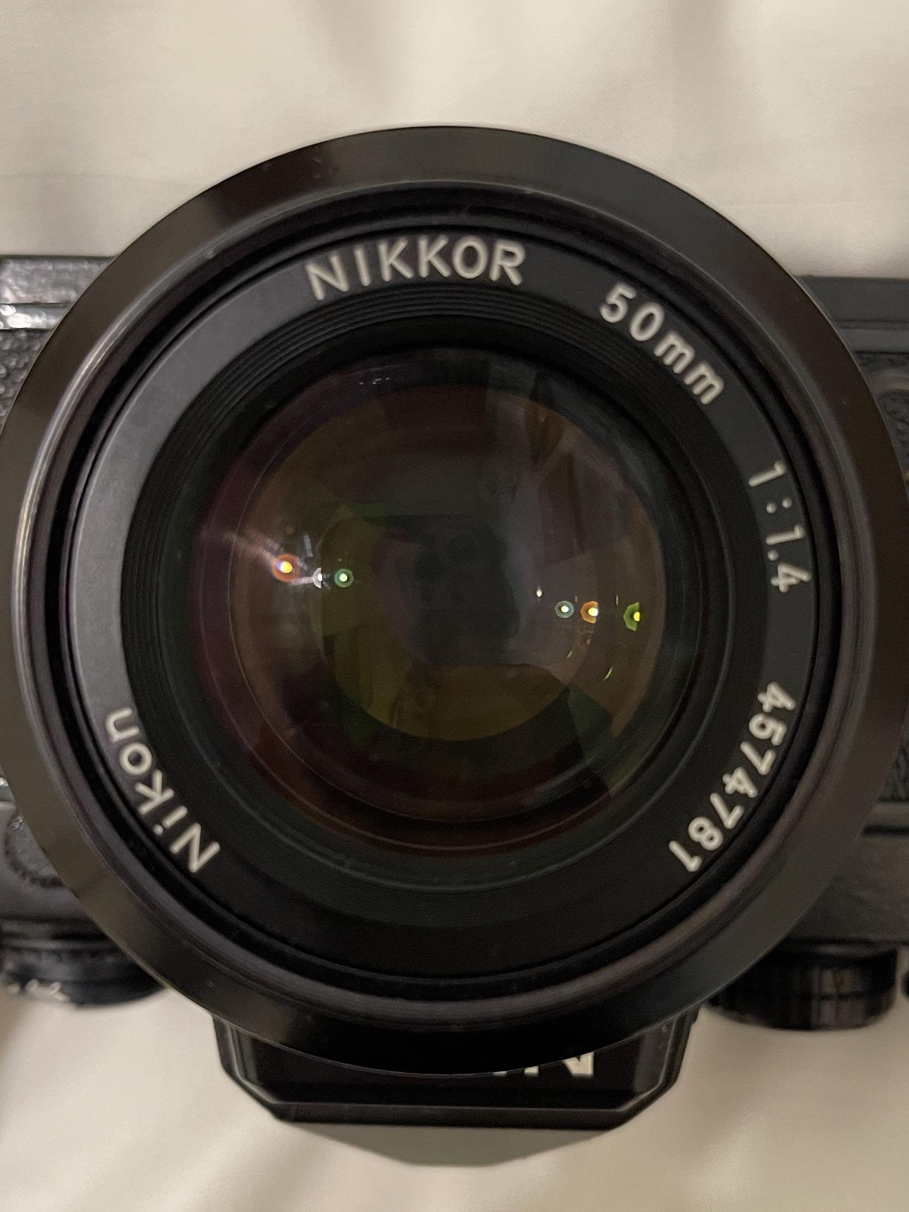 NIKON NIKKOR 50mm F1.4 K NEW 大光圈人像底片鏡頭non-Ai, 相機攝影