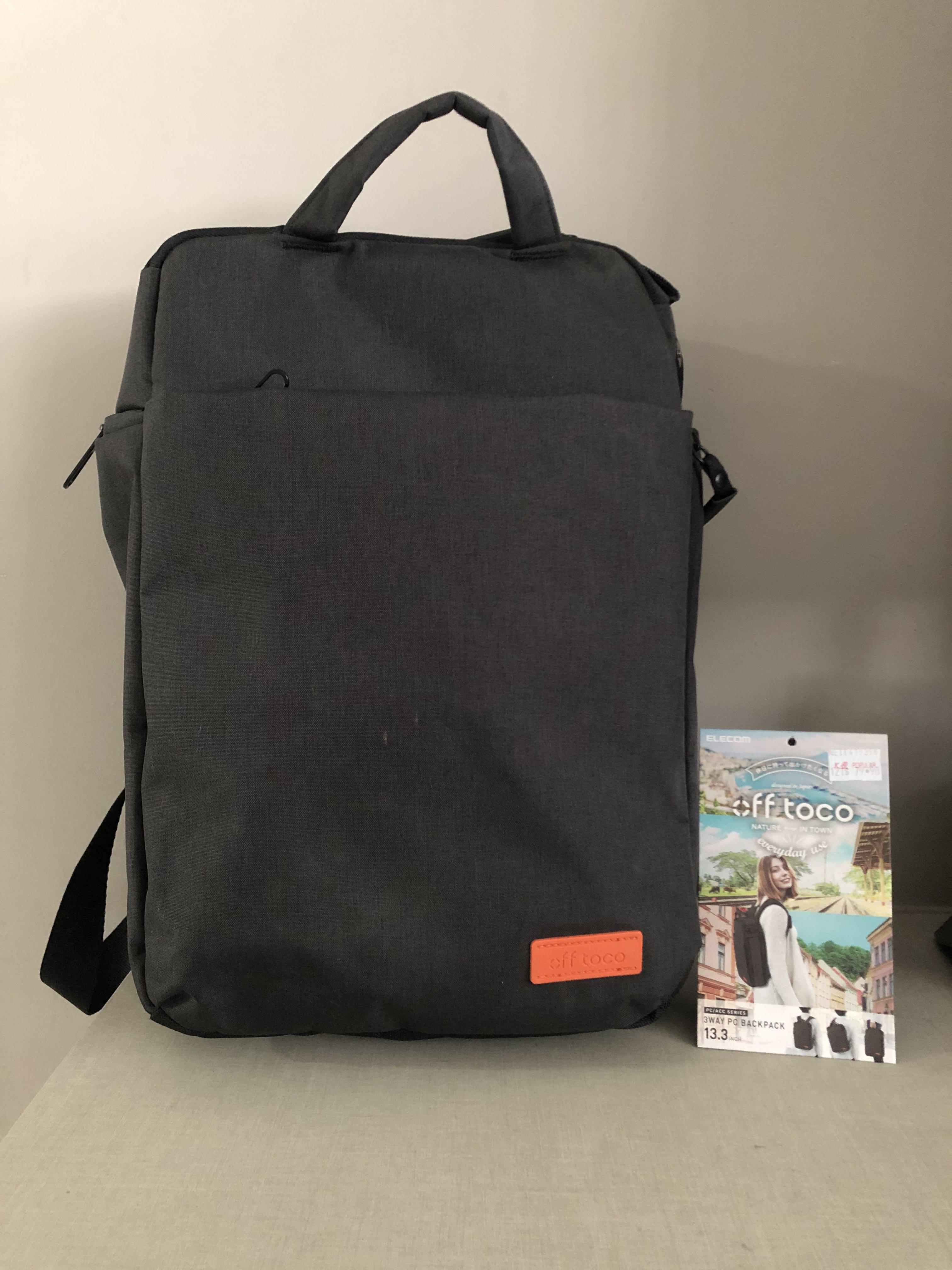 Off Toco Elecom 3 way laptop bag bagpack backpack 13.3 inch 14