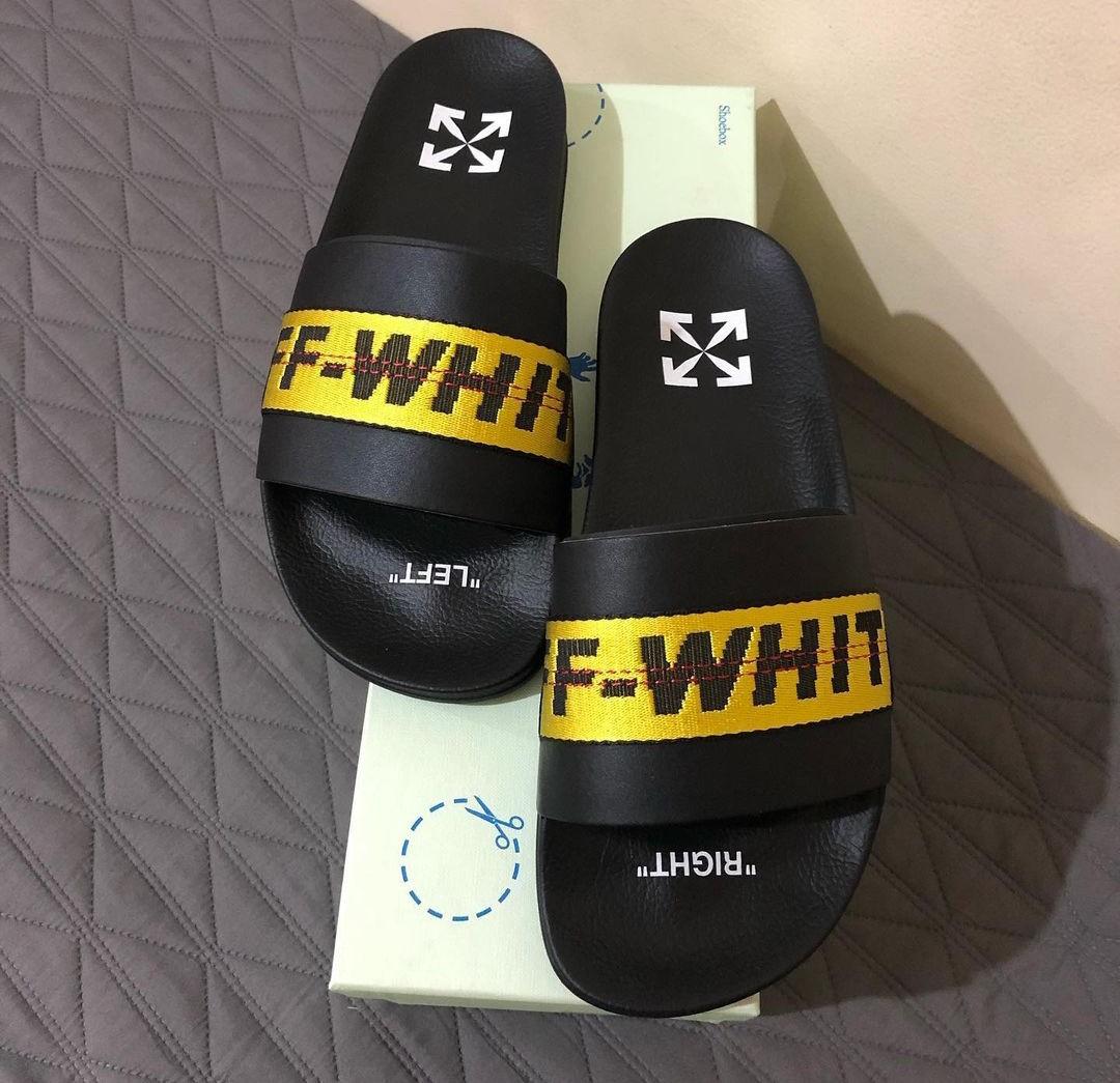 Off white men's slides sales