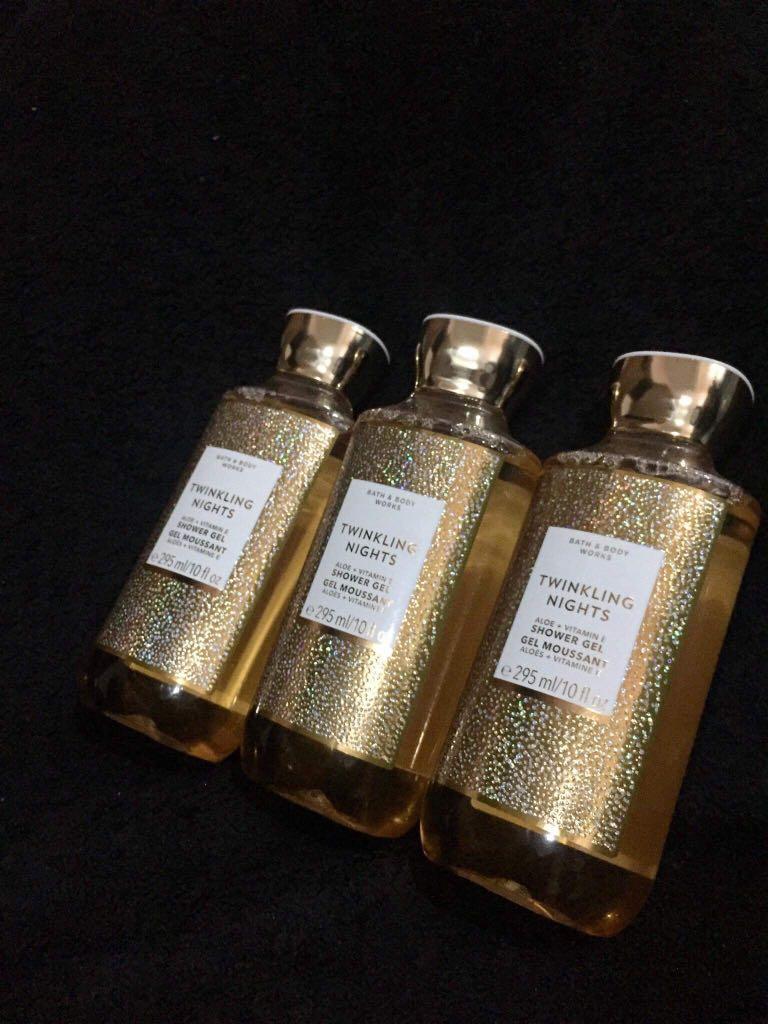ORIGINAL BATH AND BODY WORKS SHOWER GEL TWINKLING NIGHTS, Beauty