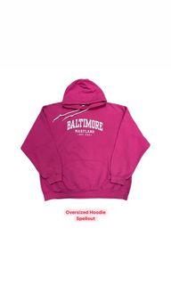 Oversized Pull Over Spell Out Hoodie
