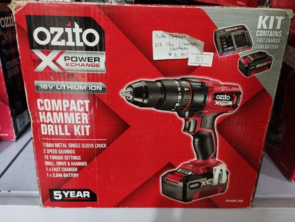 Ozito Compact hammert Drill Kit 18V, Commercial & Industrial
