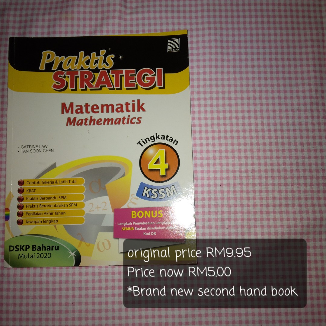 Pelangi Strategi Matematik Form 4 Kssm Hobbies Toys Books Magazines Textbooks On Carousell