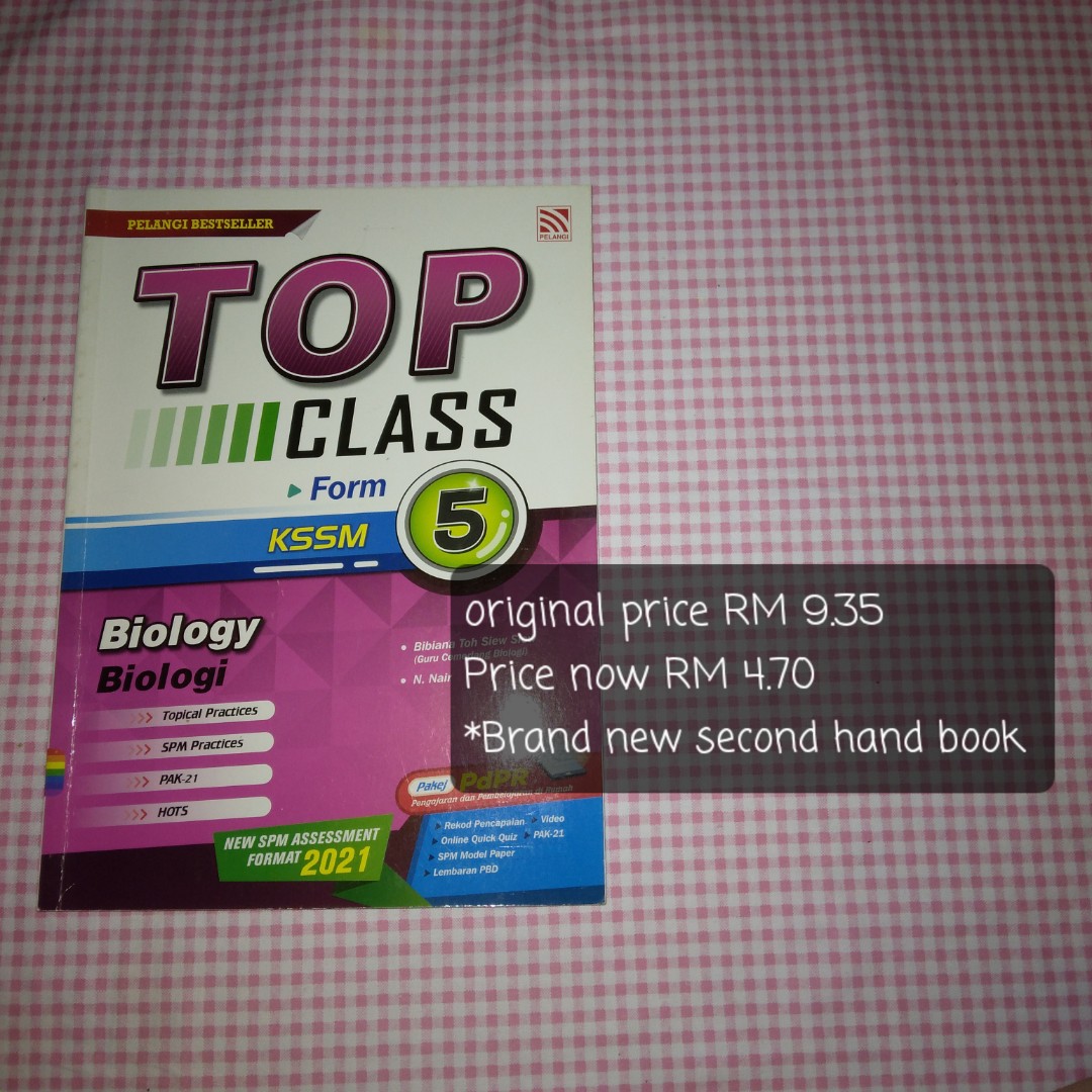 Pelangi Top Class Biologi Kssm Tingkatan 5 Hobbies Toys Books Magazines Textbooks On Carousell
