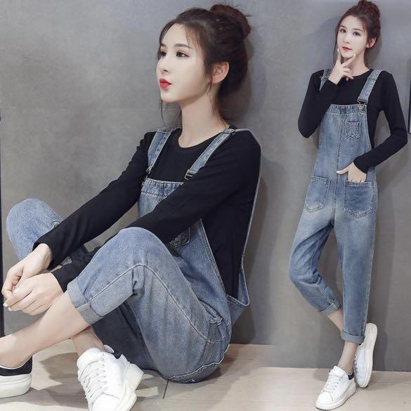 Petite Denim Overalls, Women's Fashion 