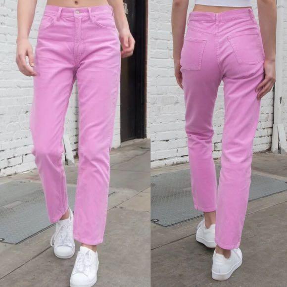 Pink Brandy Melville Corduroy Pants 