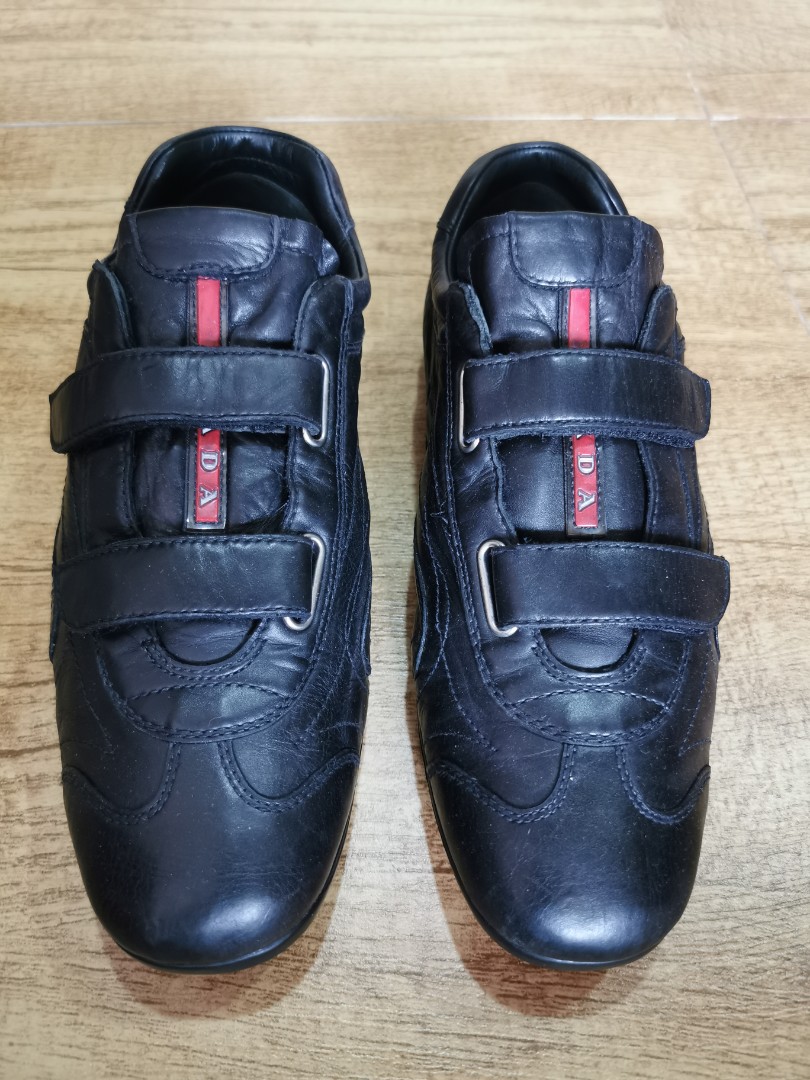 prada leather trainers