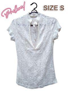 Preloved White Top Size Fit to S