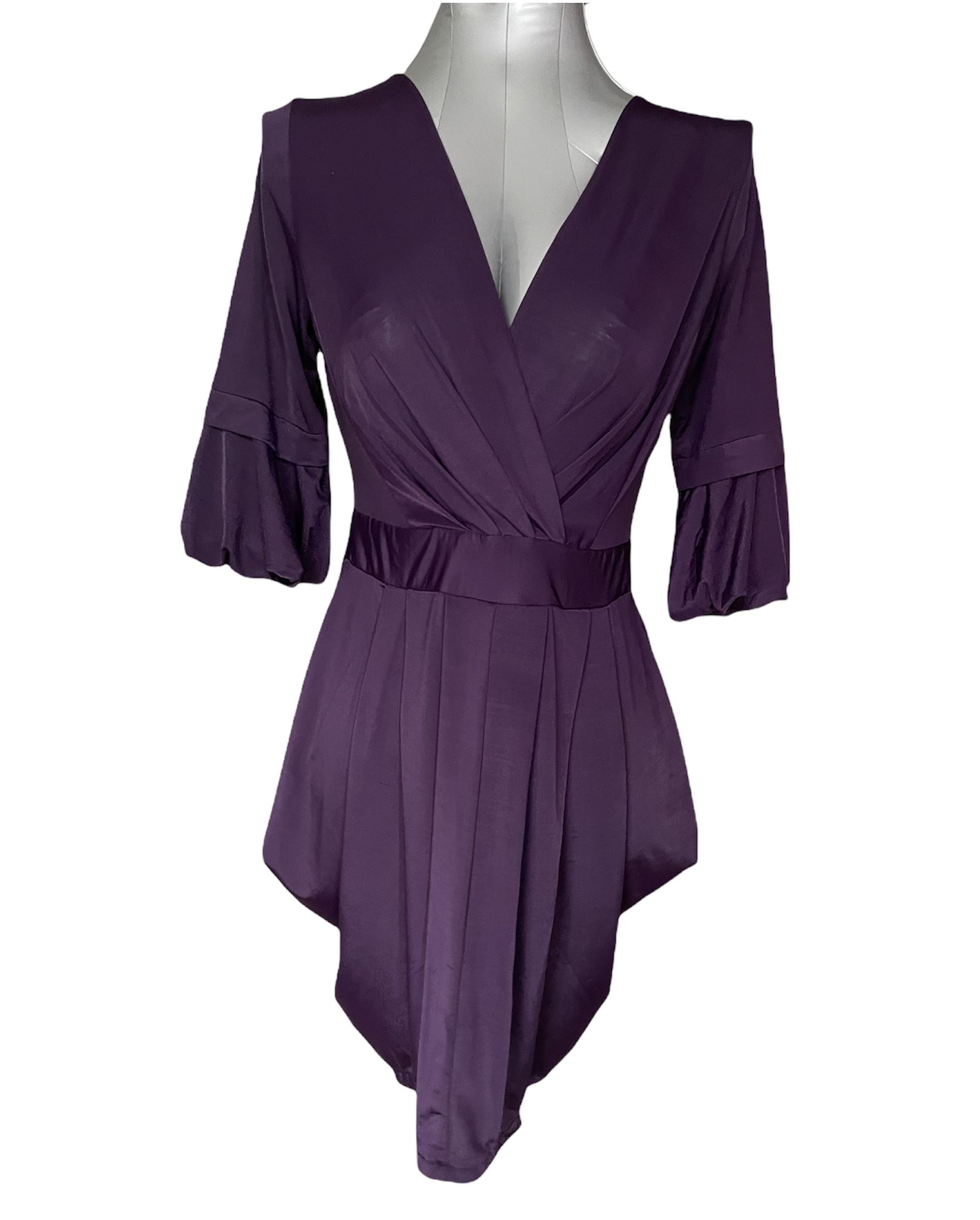 Purple one piece dress discount