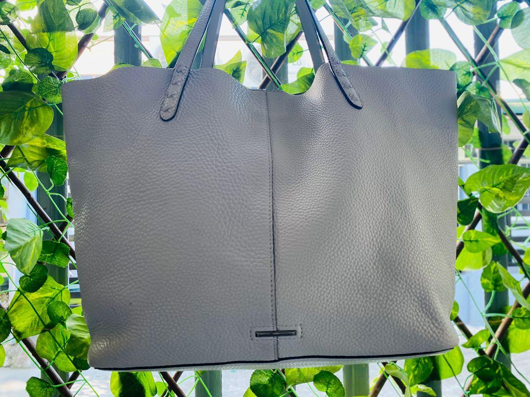 rebecca minkoff unlined with whipstitch leather tote Women s