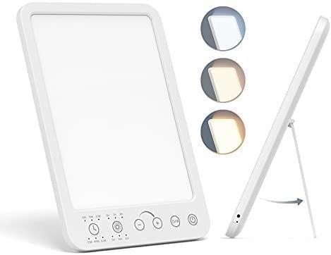 Sad Lamp Uv Free Light Therapy 12000 Lux Led Box With 3 Color Temperature Smooth Dimming Touch Control Timer On Off Memory Function M6120 Furniture Light Therapy Lamp 12000 Lux Sad, Are Sad Lamps Bad For Your Skin