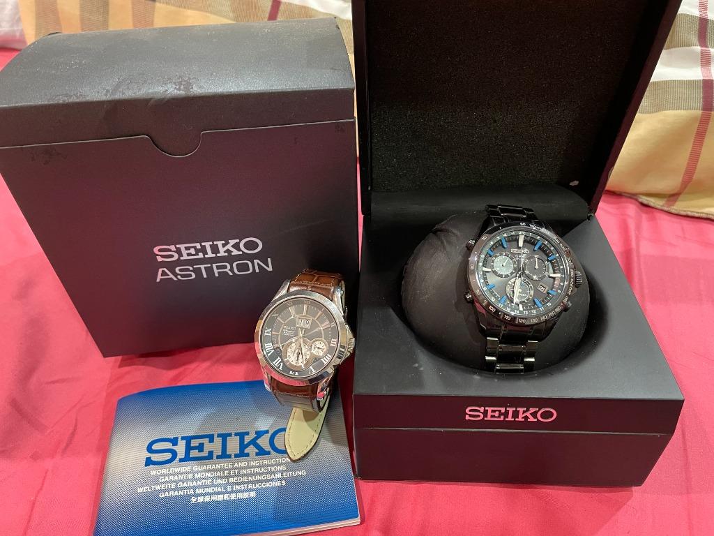 Seiko Astron GPS Chronograph SSE013 & SEIKO PREMIER KINETIC SNP025P1, Men's  Fashion, Watches & Accessories, Watches on Carousell