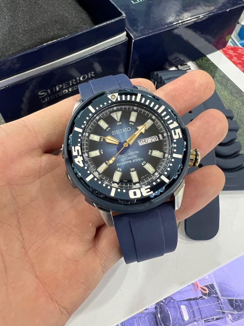 SEIKO SUPERIOR BLUE TUNA LIMITED EDITION DIVERS 200M AUTOMATIC SRP453,  Men's Fashion, Watches & Accessories, Watches on Carousell
