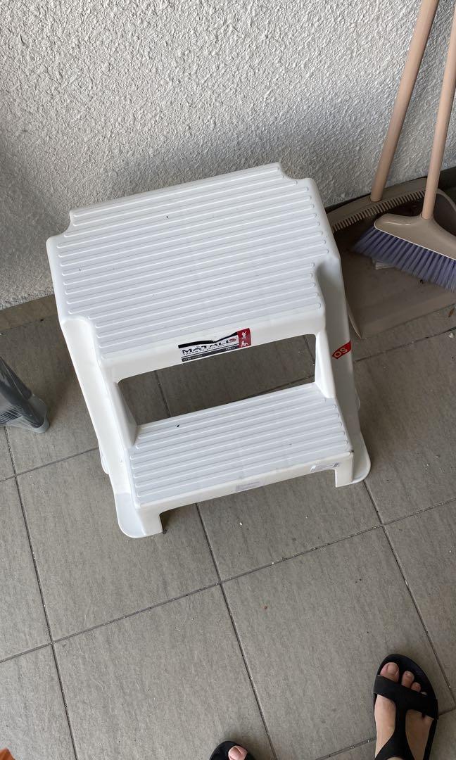 STEP STOOL (Category: Cleaning Tools & Supplies) located in Kuala Lumpur. Submitted by kartnstore (Listing ID 1152689574, Image 2). Description: Suitable for indoor/house use Climb friendly, not scary like folded stairs. Climb to put items on high closets/cupboards. Climb to clean..