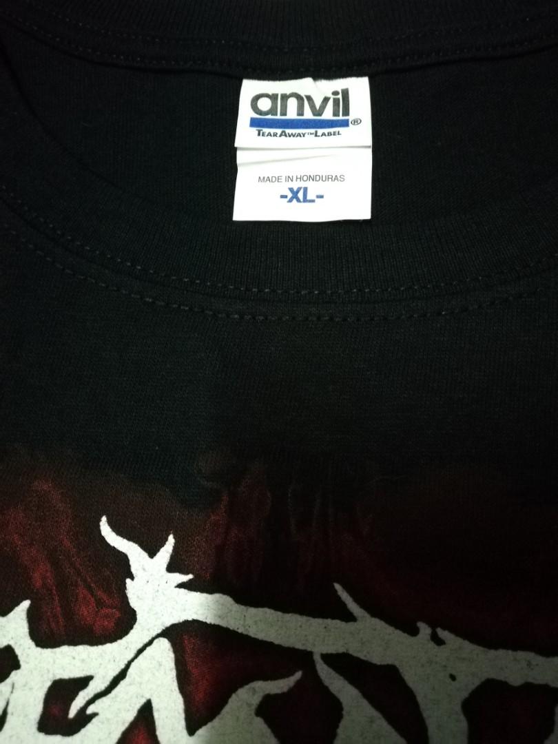 Suffocation (Category: Formal Shirts) located in Puchong. Submitted by rthstr_mrch (Listing ID 1152679192, Image 3). Description: Ready stock Size XL (pit 23,5x32) Belakang kosong Anvil Official Pos laju rm8/rm15.