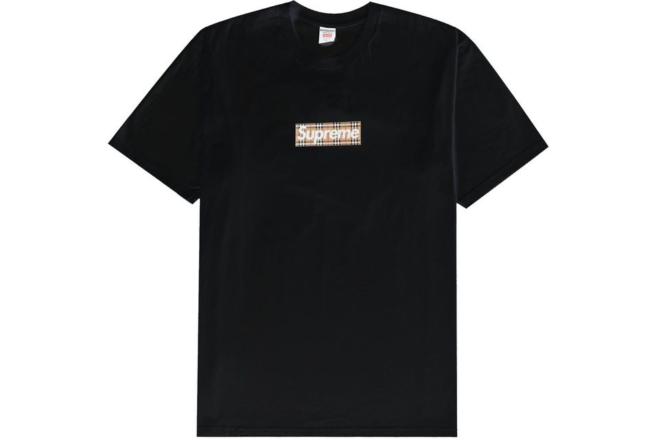 Supreme Burberry Box Logo, Men's Fashion, Tops & Sets, Tshirts