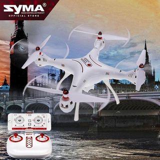 SYMA X8SW-D Drone Quad Copter 720p HD Camera Wi-Fi FPV 6-Axis Gyro (White/Red)