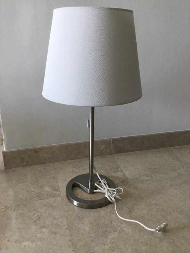 small grey table lamps