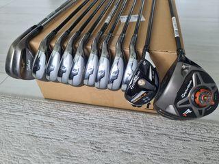 Taylormade RBZ Graphite Iron set+R1 Driver+Hybrid Rescue 3+Titleist Wedge+Ogio Cart bag