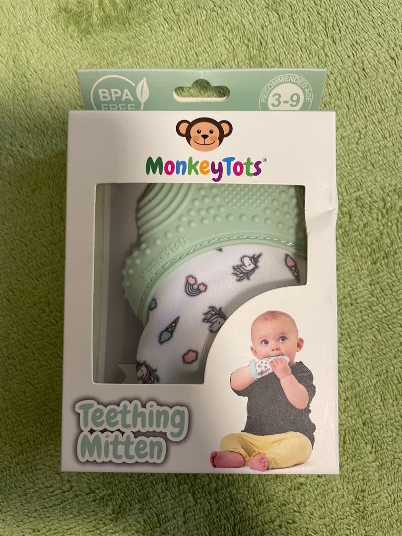 Monkey tots teething mitten clearance