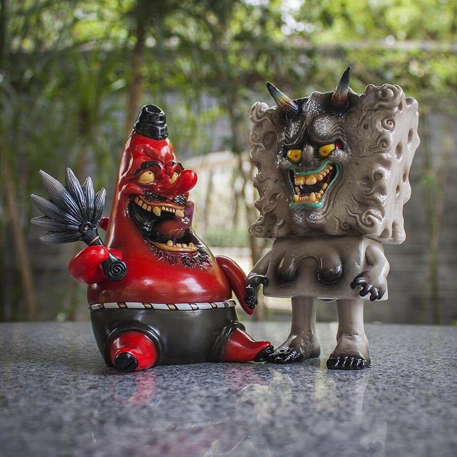 Tengyu and Hannya Sofubi Set 6” (Category: Designer & Blind Box Toys) located in Manila. Submitted by jmp923 (Listing ID 1152722217, Image 2). Description: Tengyu and Hannya By Nomiwa X Unbox Industries Sofubi set 6” tall Mint in polybag and header card .