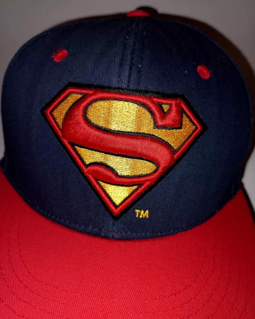 Topi Superman Logo Cap Snapback, Fesyen 