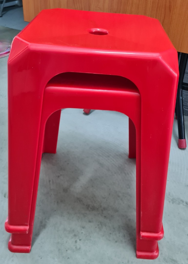 Toyogo red square chair, Furniture & Home Living, Furniture, Chairs on ...