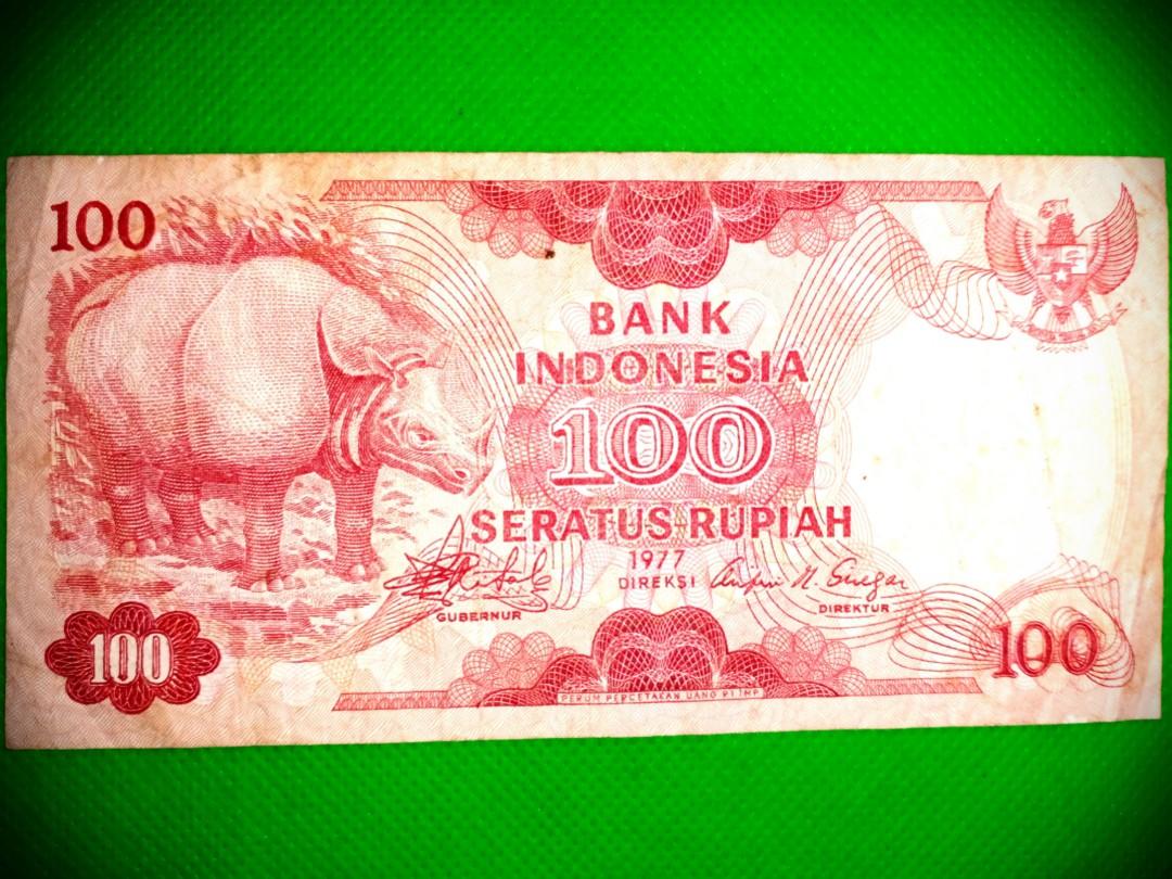 1 Ribu Lama Uang kertas lama 100 rupiah gbr