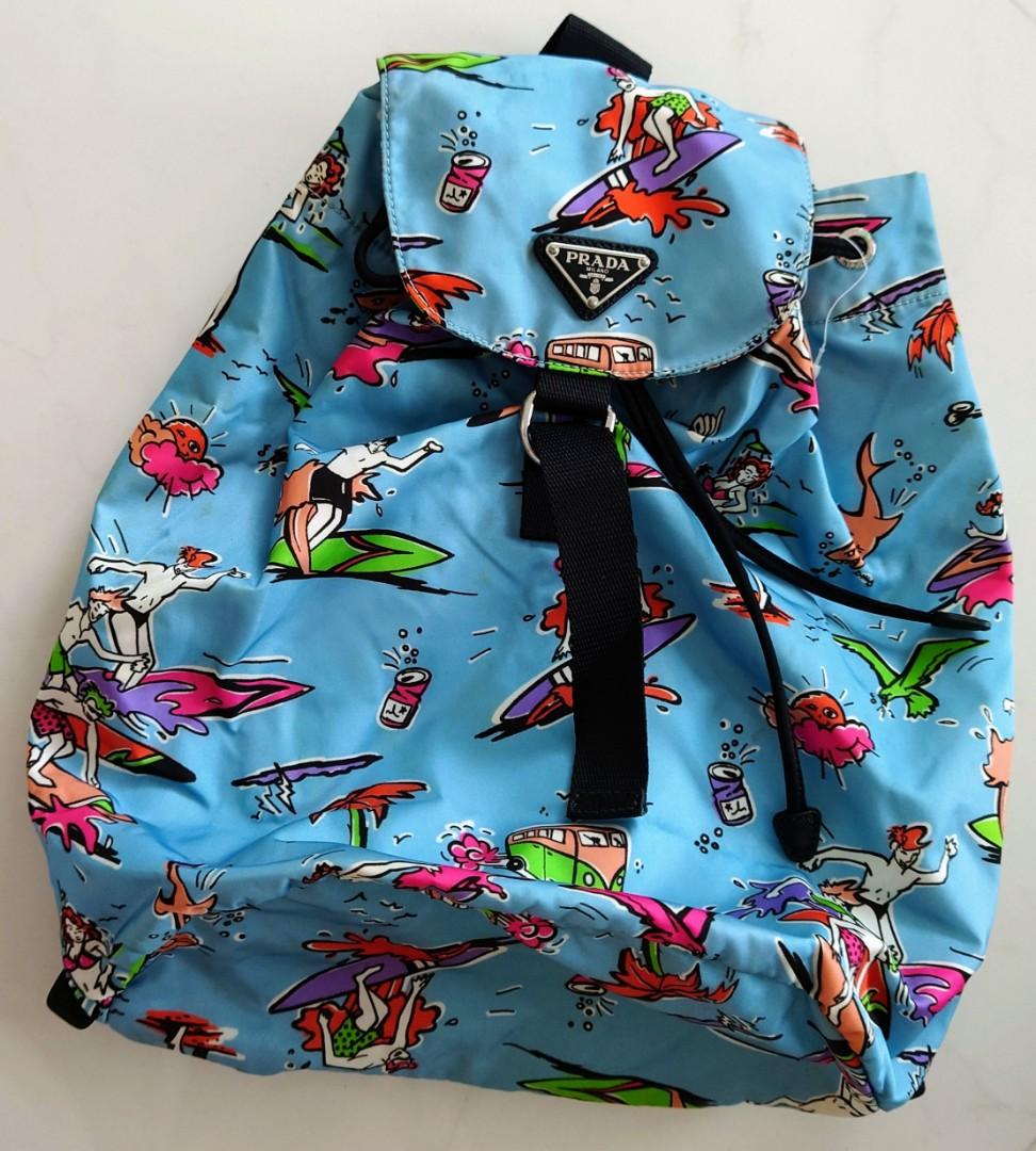 Vintage PRADA Tessuto Nylon Backpack, Luxury, Bags Wallets on