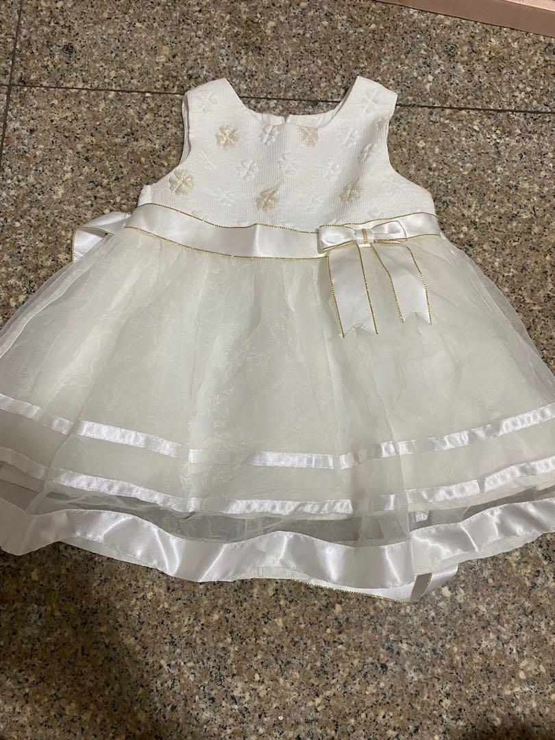White frock for 6 months baby outlet
