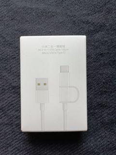 Xiaomi 2 in 1  micro usb to type c (sealed)