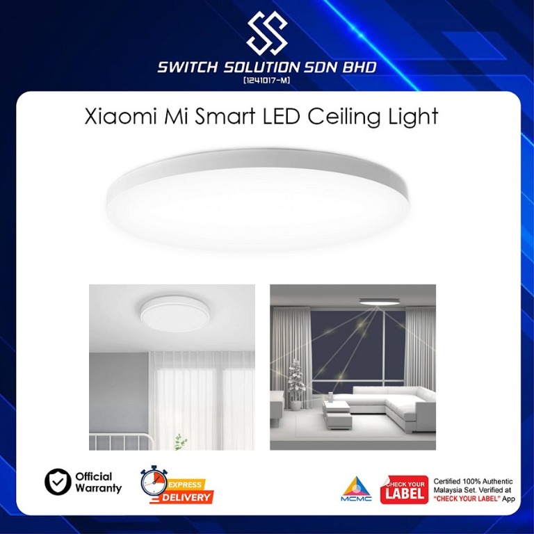 Xiaomi Mi Smart LED Ceiling Light 450mm | Adjustable Brightness & Color ...