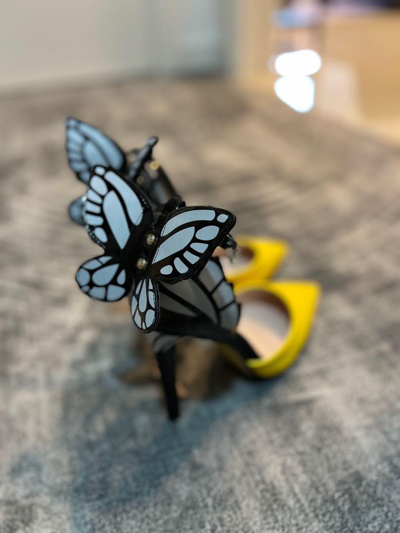 Yellow butterfly Heels