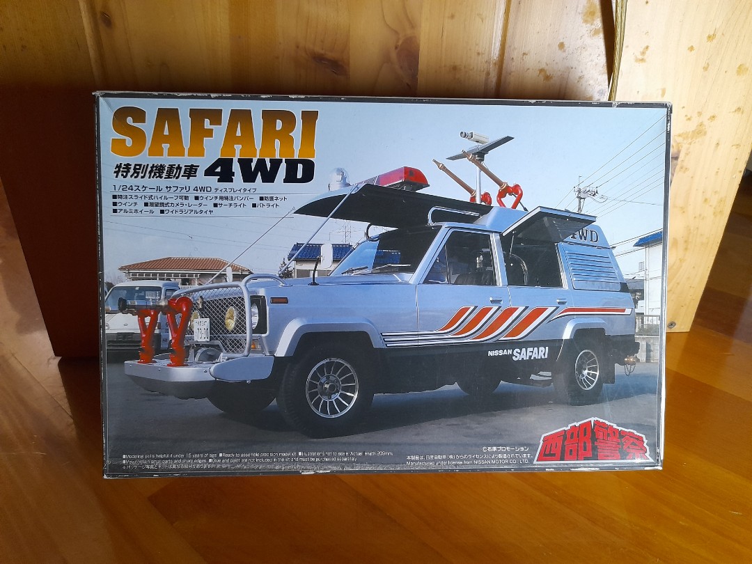 1 24 Aoshima Nissan Safari 4wd 西部警察特別機動車 全新未砌 興趣及遊戲 玩具 遊戲類 Carousell