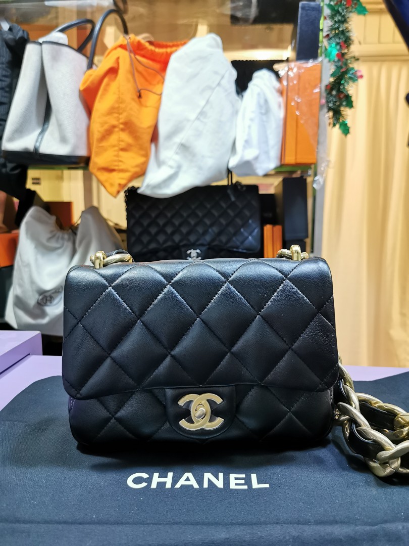 Chanel Mini Flap Bag A69900 B12981 No232 , Brown, One Size